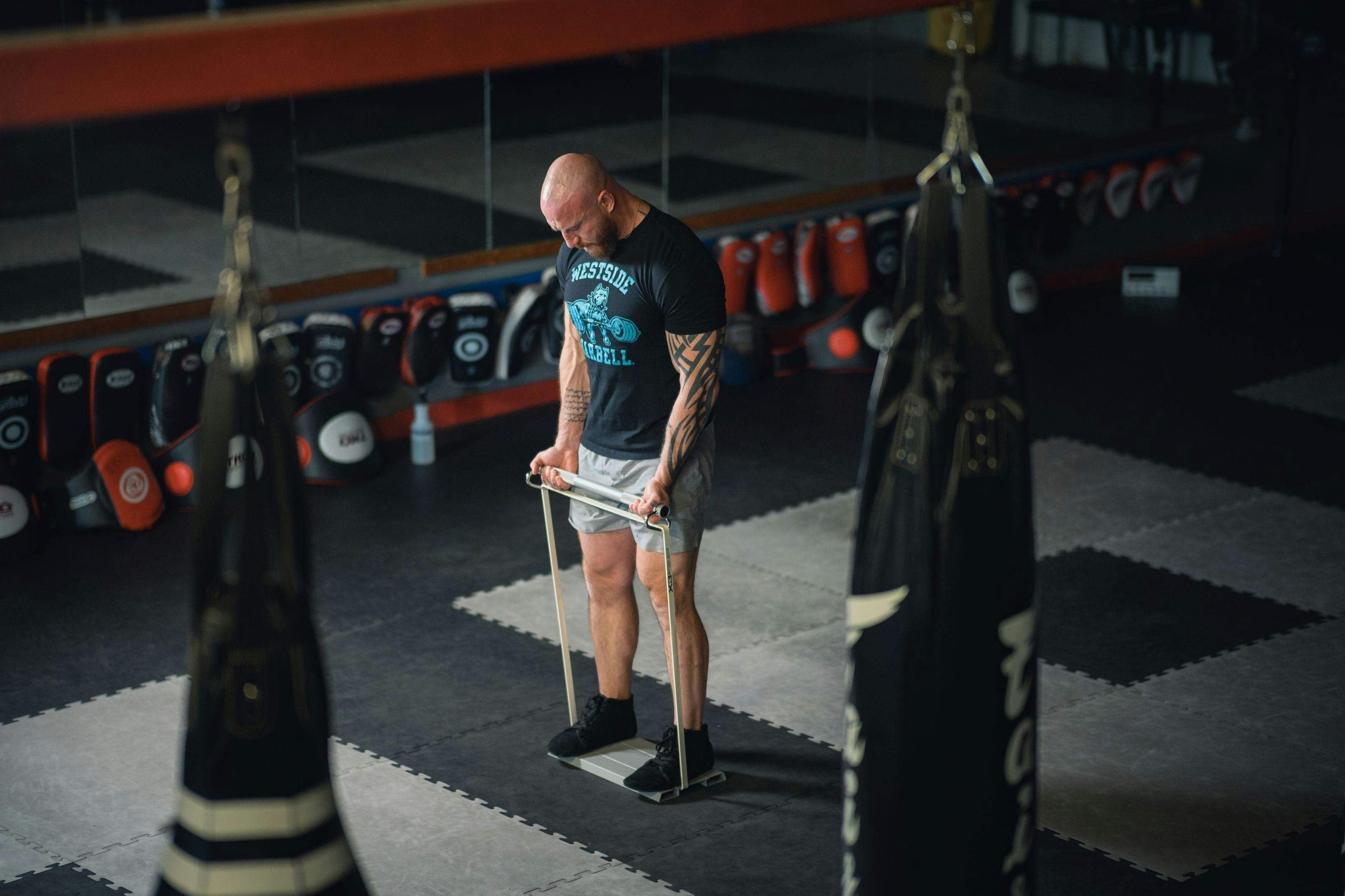 Craig doing X3 bicep curl